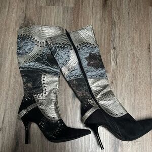 Wild rose stiletto boots 7